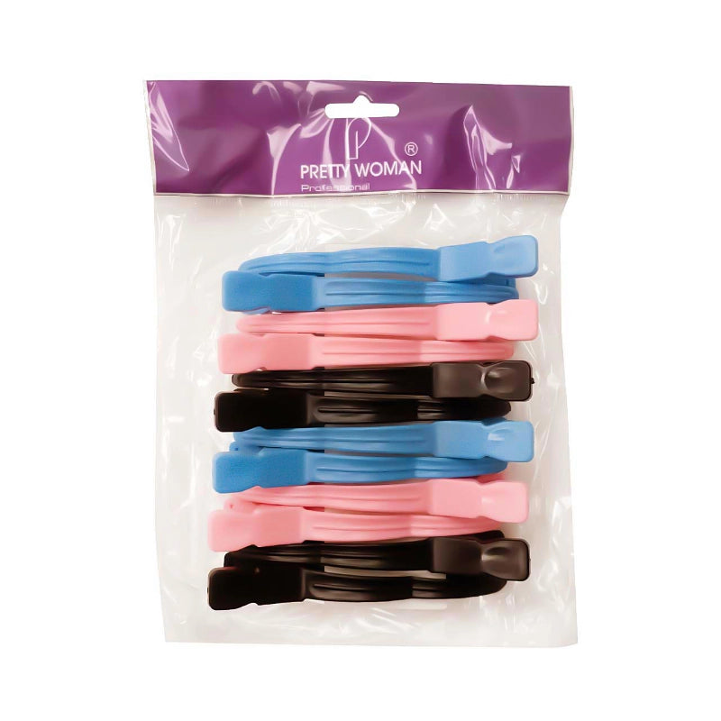 Hair Clips for Styling Sectioning (Pack of 12 Pieces) Flat
