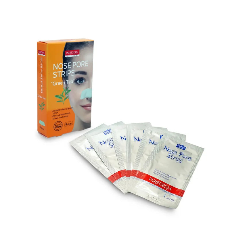 Green Tea Nose Pore Strips (6 strips)