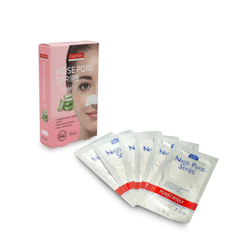 Aloe Vera Nose Pore Strips  (6 strips)