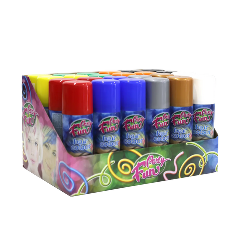 Party Fun Hair Color Spray - Mixed Colors Box 24x125ml