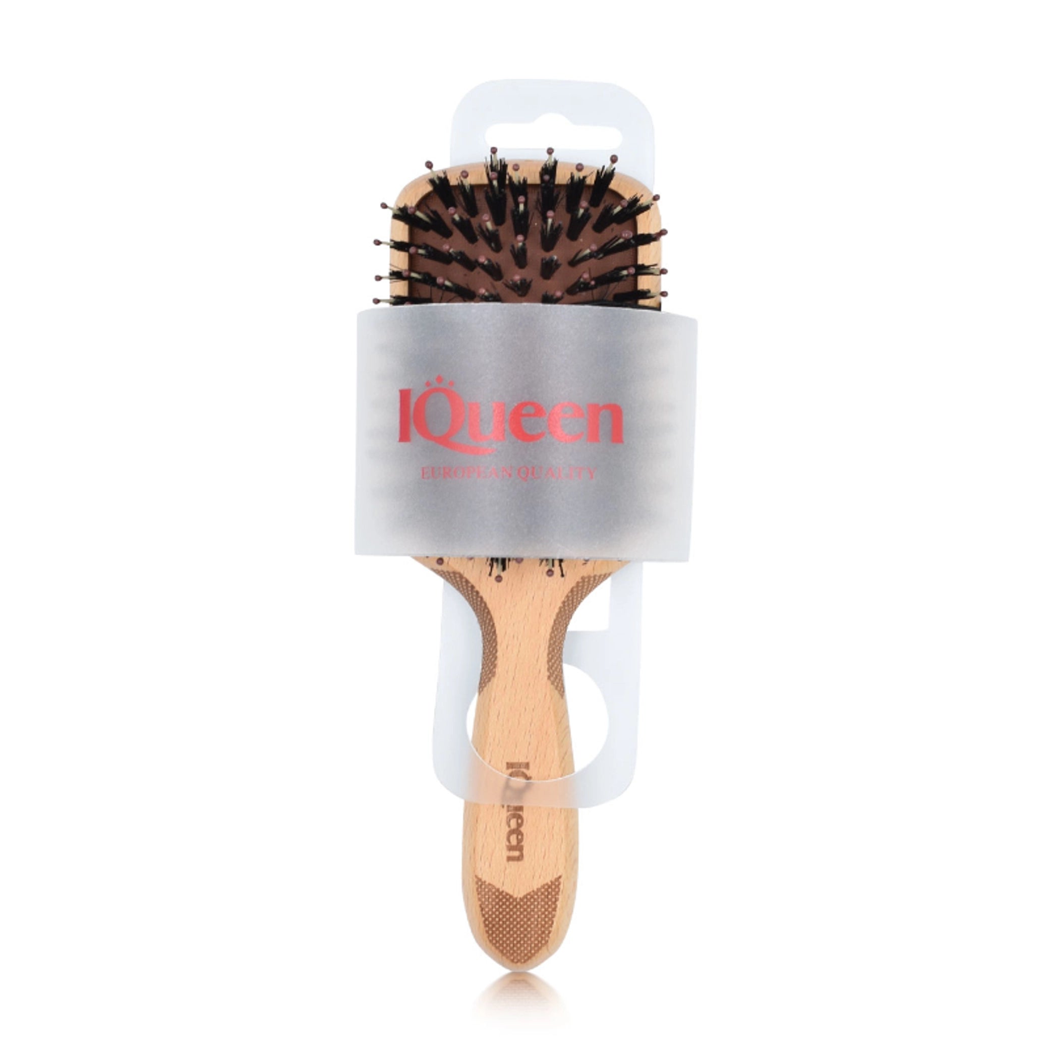 Classic Wood Small Paddle Porcupine Cushion Hair Brush 60x180mm