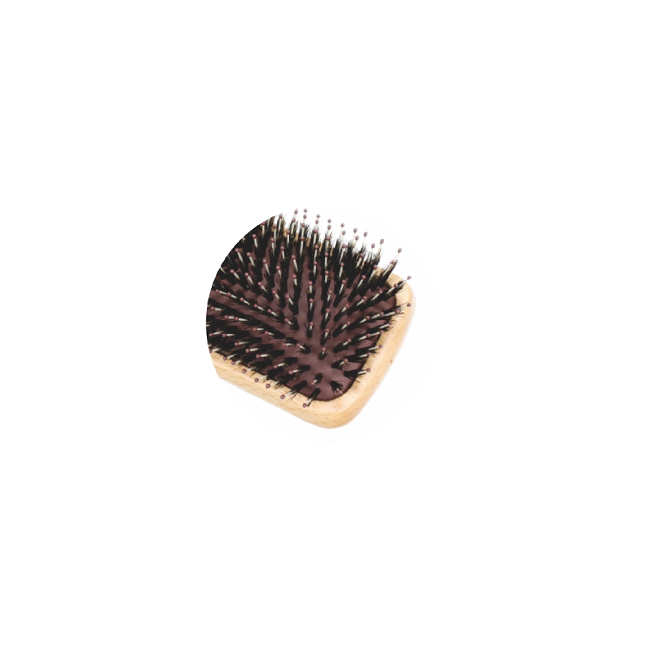 Classic Wood Small Paddle Porcupine Cushion Hair Brush 60x180mm