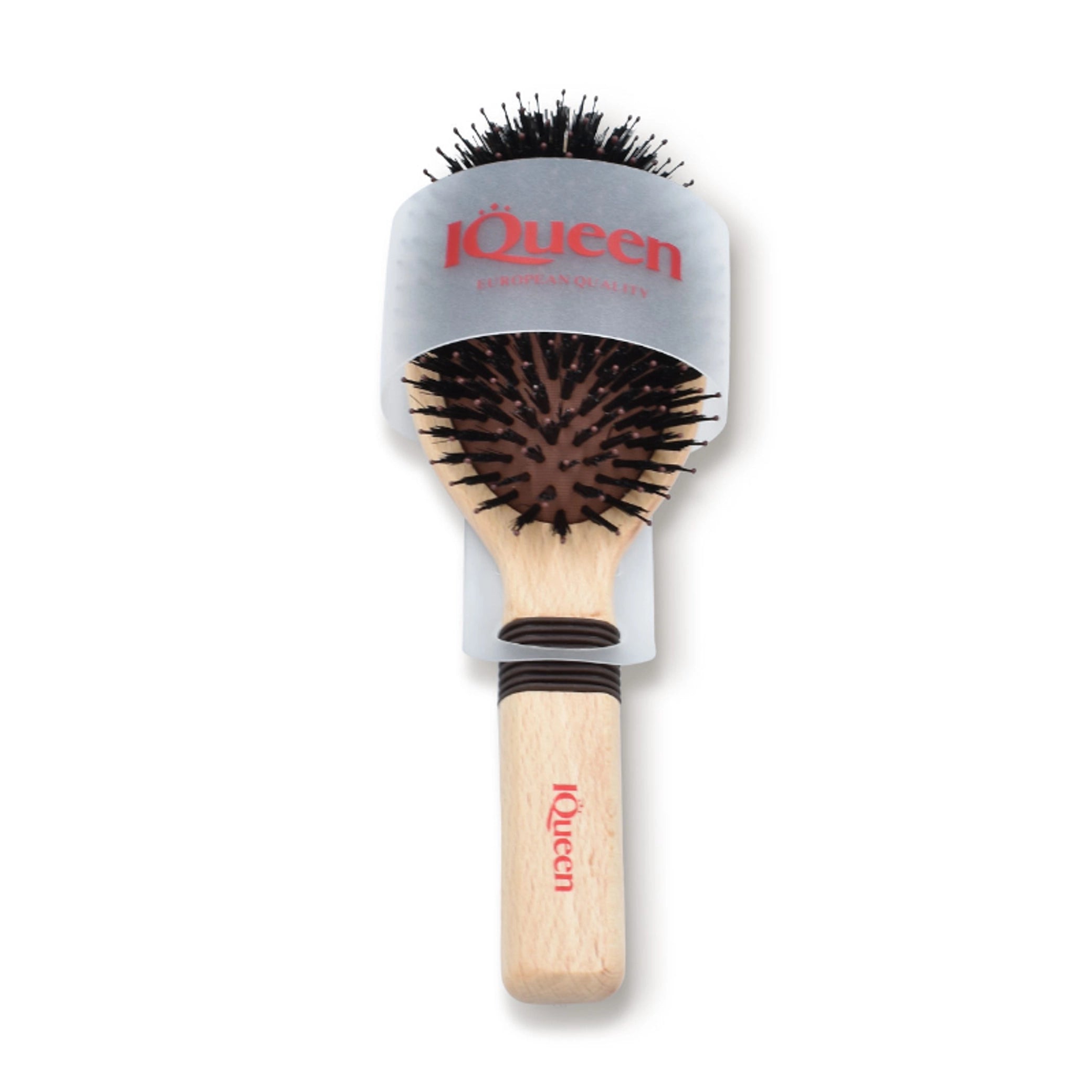Classic Wood Large Oval Porcupine Cushion Hair Brush 75x235mm