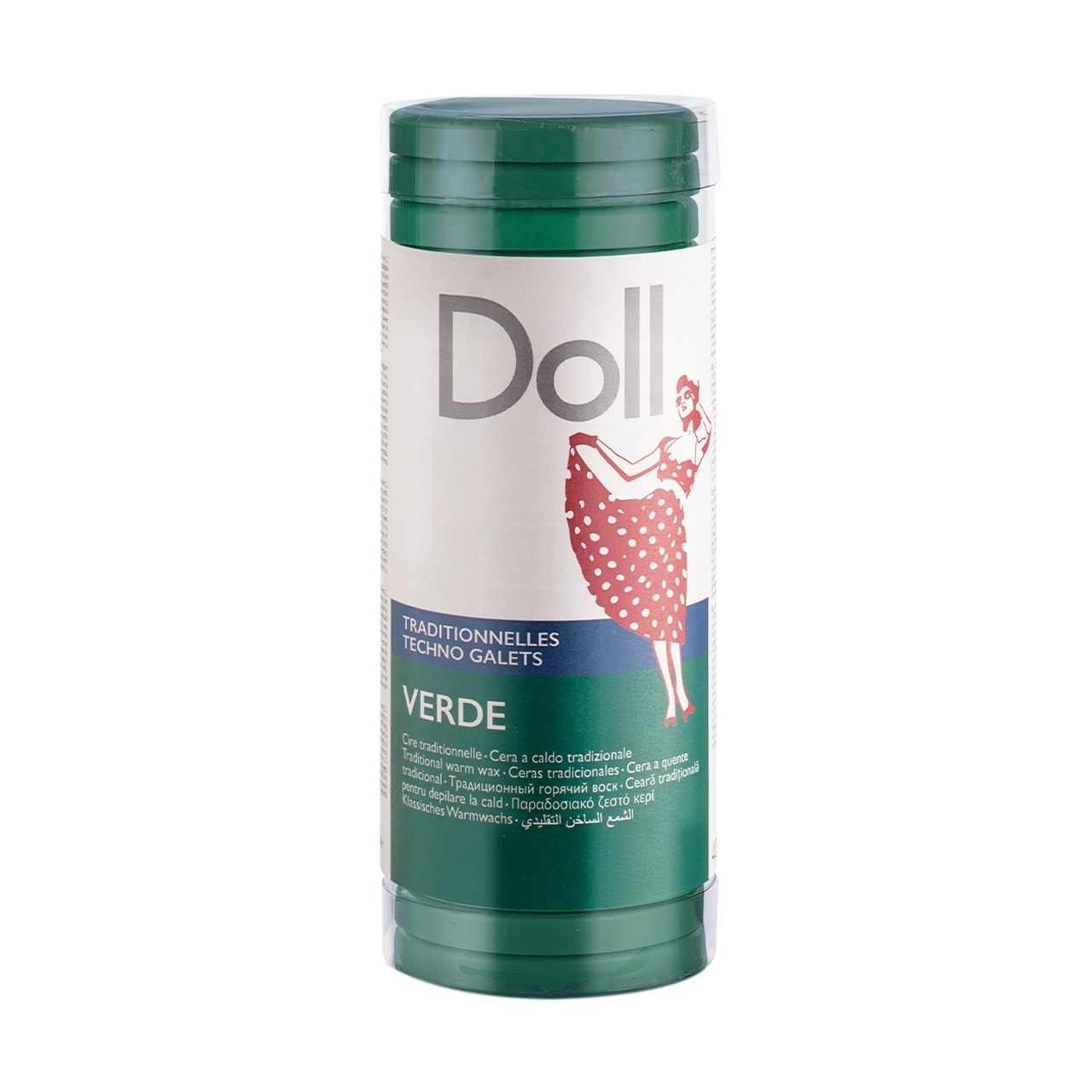 Doll - Pelable Wax - Doll Verde (Green) Non-Strip Wax Galets 400g