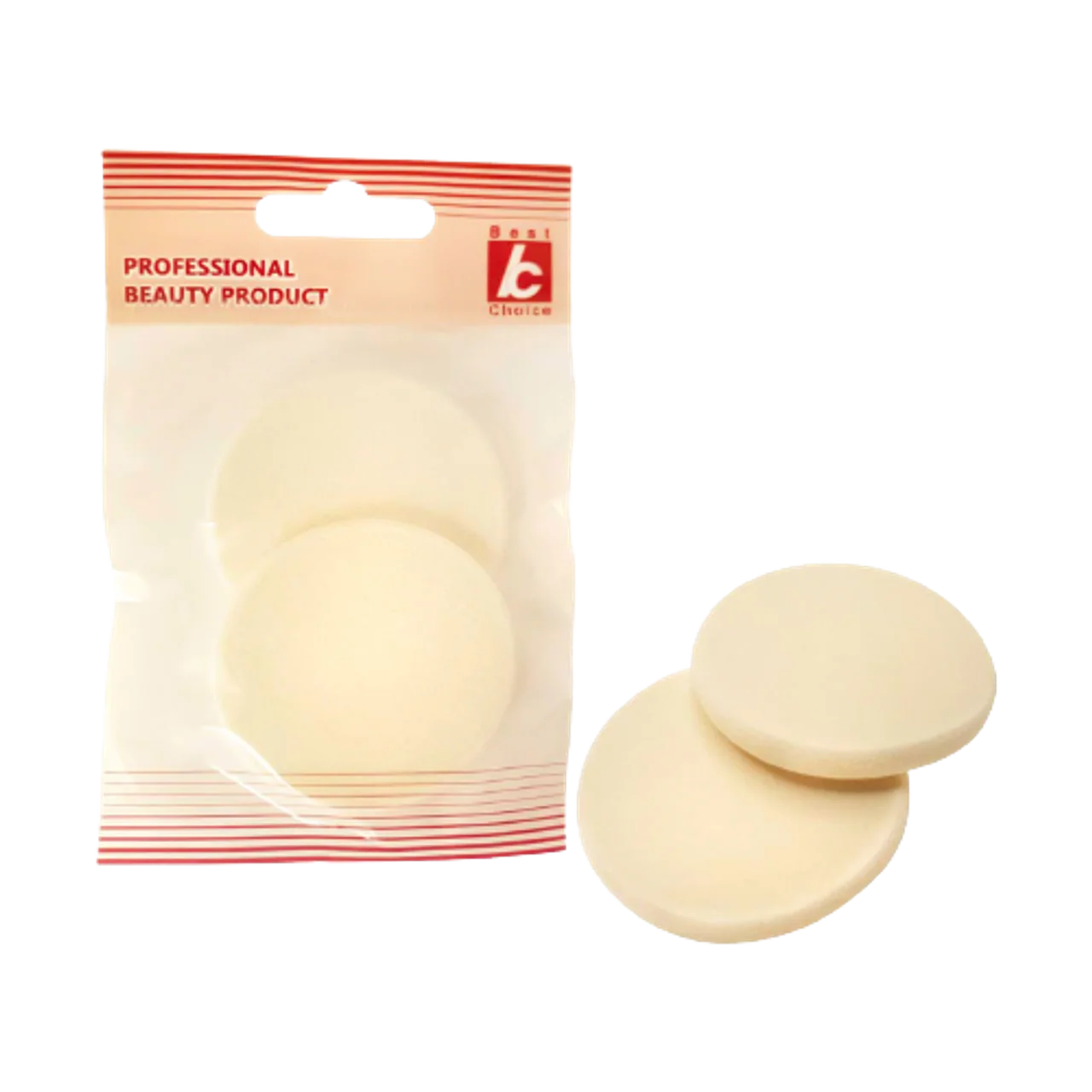 Twin Round Shape Makeup Sponge (Pack of 2)