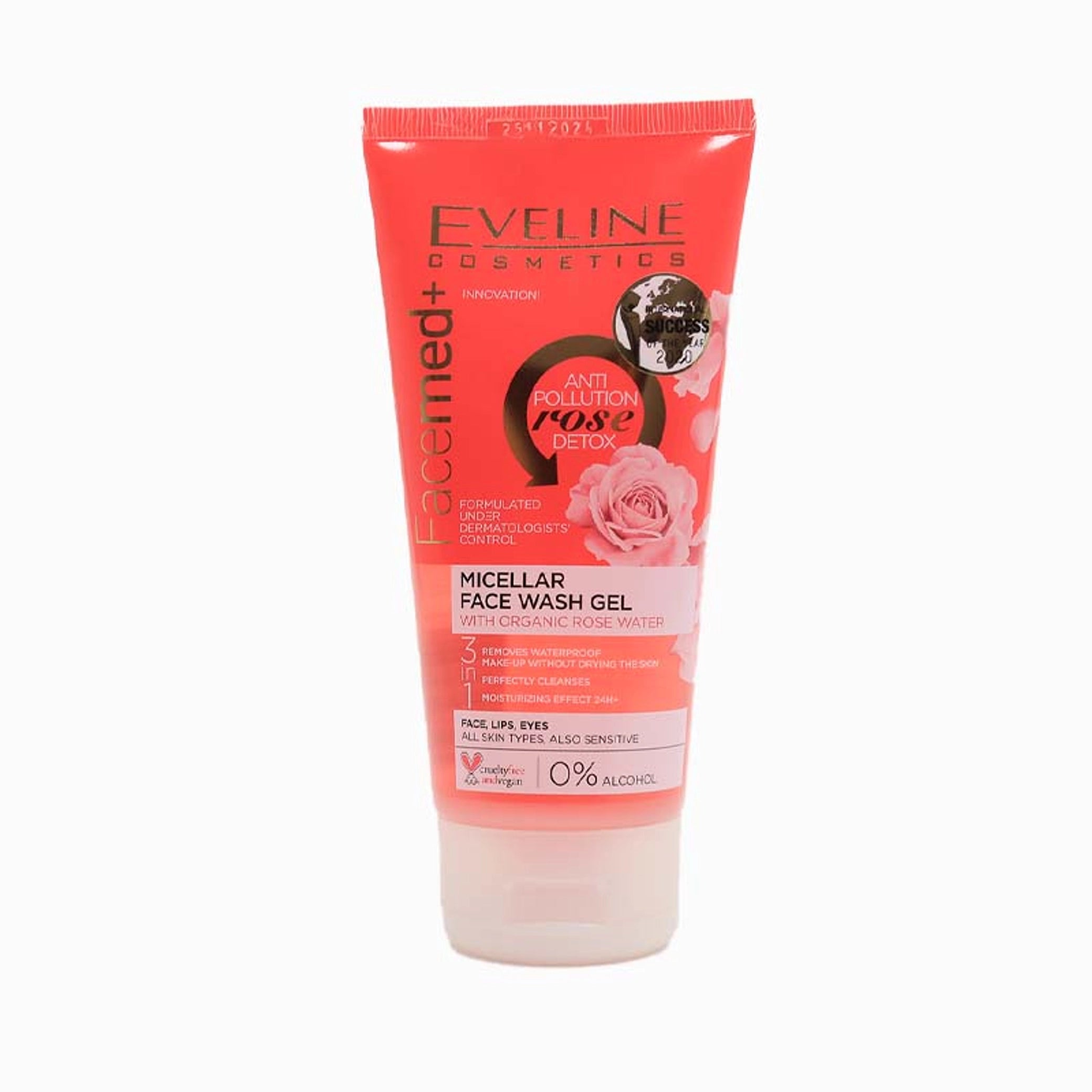 Eveline Cosmetics - Face Wash - FaceMed+ Micellar Face Wash Gel with Organic Rose Water 150ml