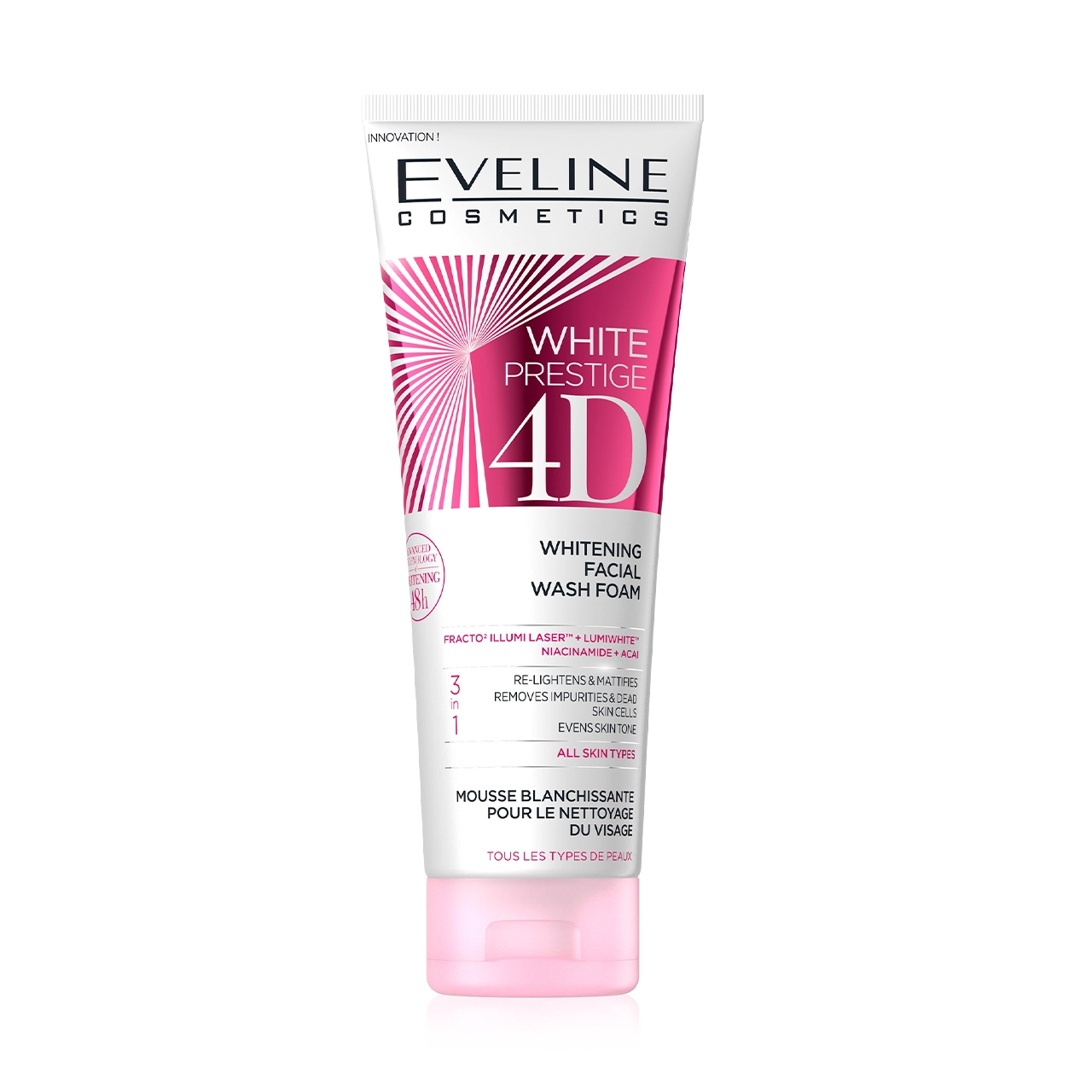 White Prestige 4D 
Facial Wash Foam 100ml
