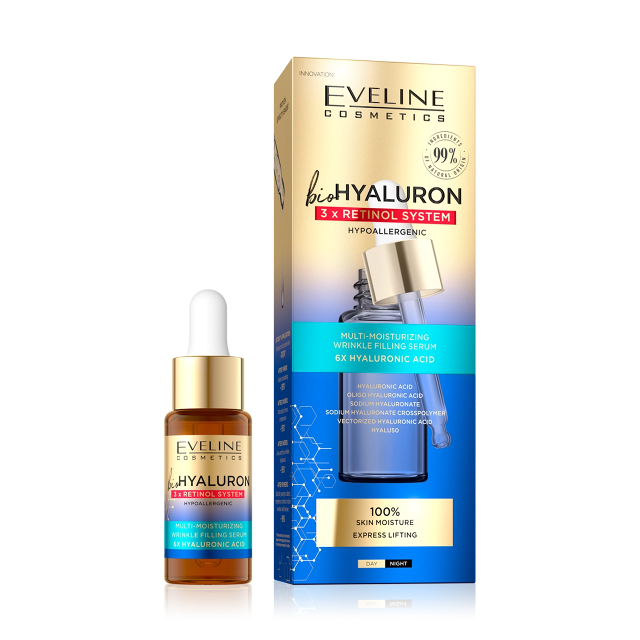 Bio Hyaluron 3x Retinol System Multi-Moisturising Serum 18ml