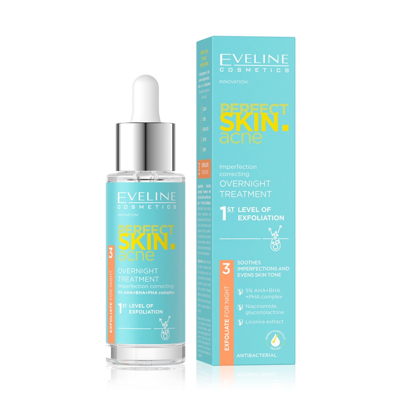 Perfect Skin Acne Overnight Treatment Exfoliation Level 1 30ml