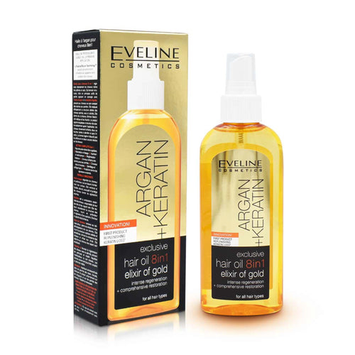 Argan + Keratin Hair Oil 8in1 Elixir of Gold 150ml