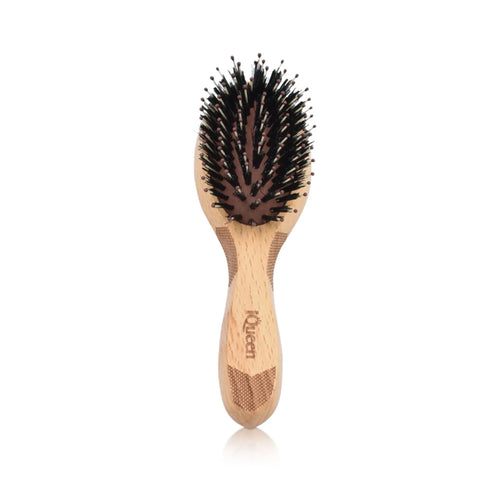 Classic Wood Small Oval Porcupine Cushion Hair Brush 50x170mm