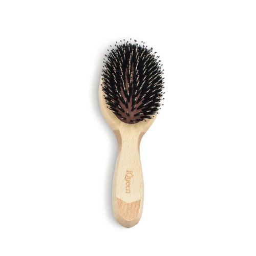 Classic Wood Large Oval Porcupine Cushion Hair Brush 65x225mm