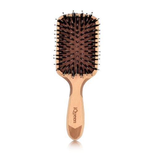 Classic Wood Small Paddle Porcupine Cushion Hair Brush 60x180mm