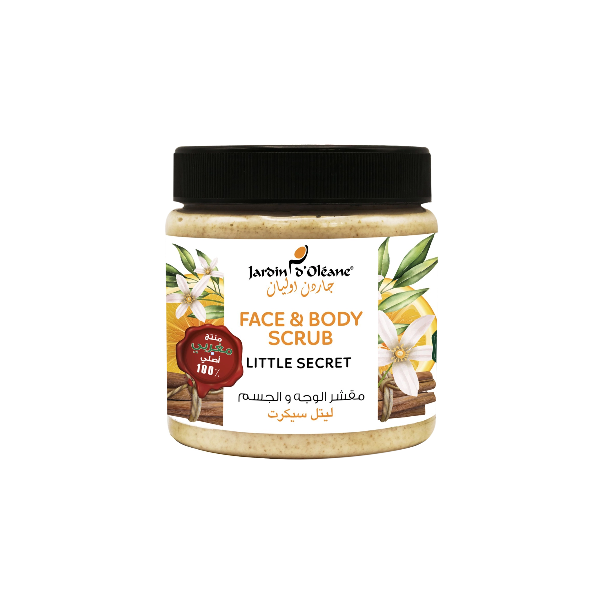 Jardin D'oleane - Scrub - Face & Body Scrub with Cinamon Powder (Little Secret) 500ml