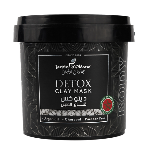 Detox Clay Mask with Argan Oil and Charcoal 500g