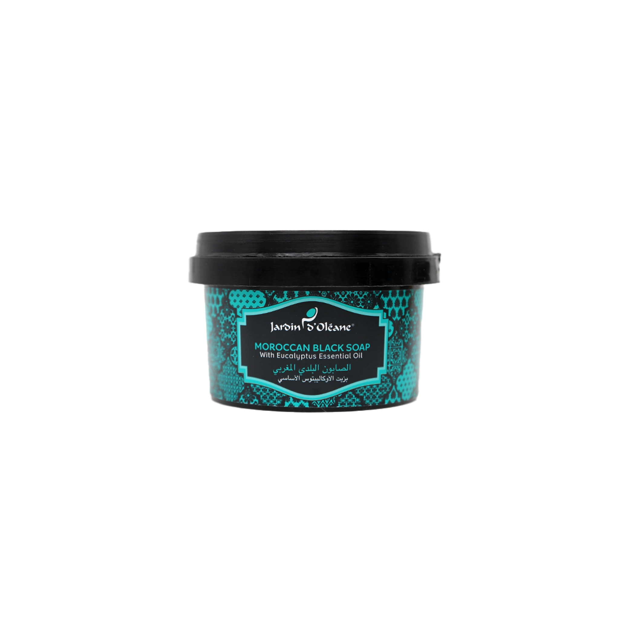 Jardin D'oleane Moroccan Black Soap with Eucalyptus Essential Oil 250g