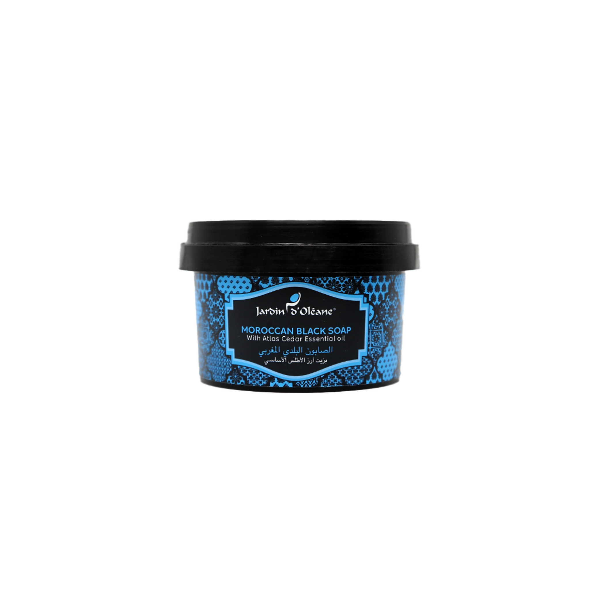 Jardin D'oleane Moroccan Black Soap with Atlas Cedar 250g