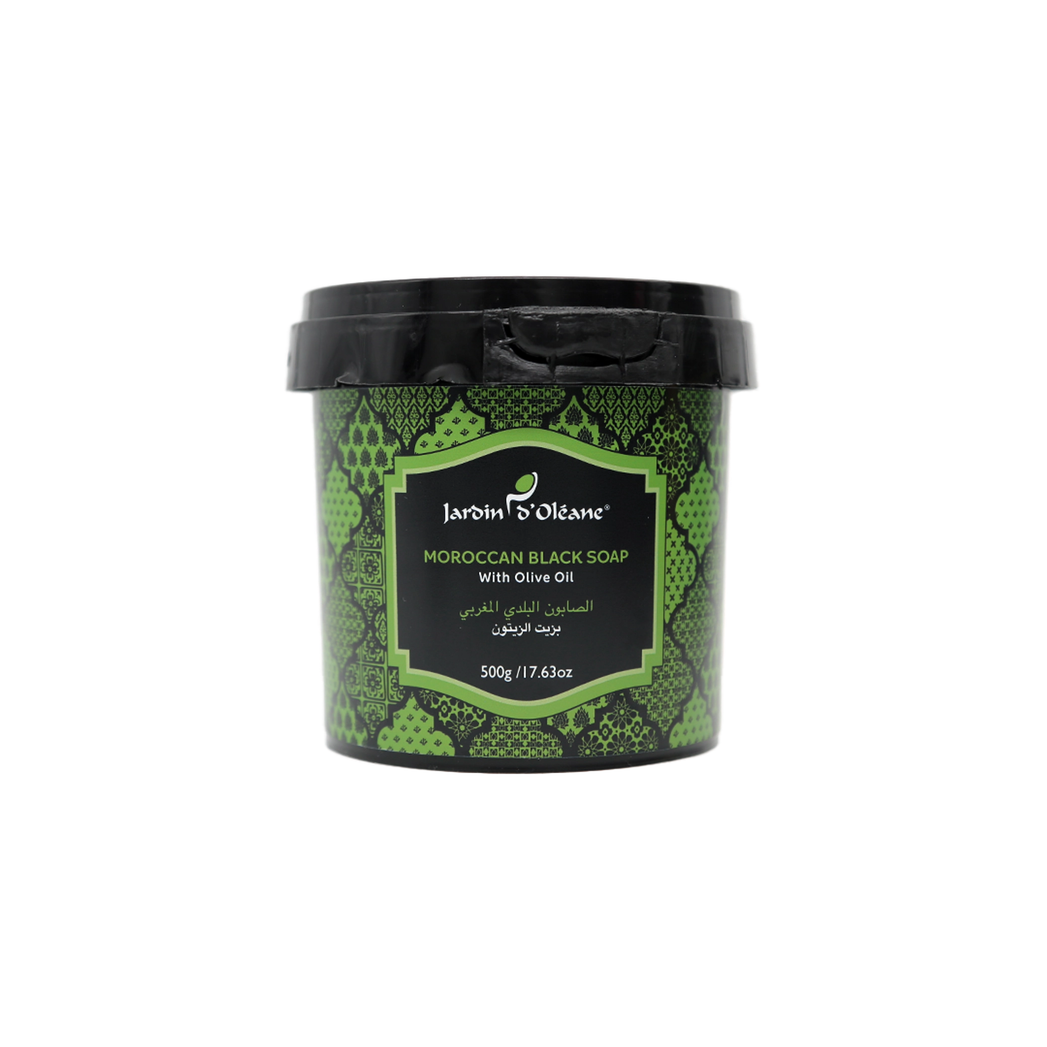 Jardin D'oleane Moroccan Black Soap with Olive Oil 500g