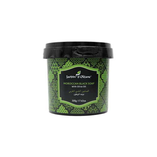 Jardin D'oleane Moroccan Black Soap with Olive Oil 500g