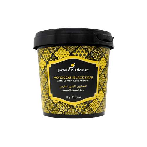 Jardin D'oleane Moroccan Black Soap With Lemon Essential Oil 1kg