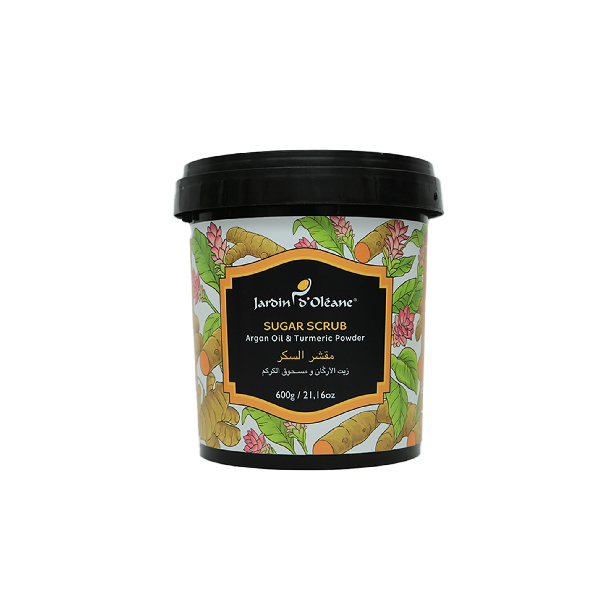 Jardin D'oleane Sugar Scrub with Argan Oil & Turmeric Powder 600g
