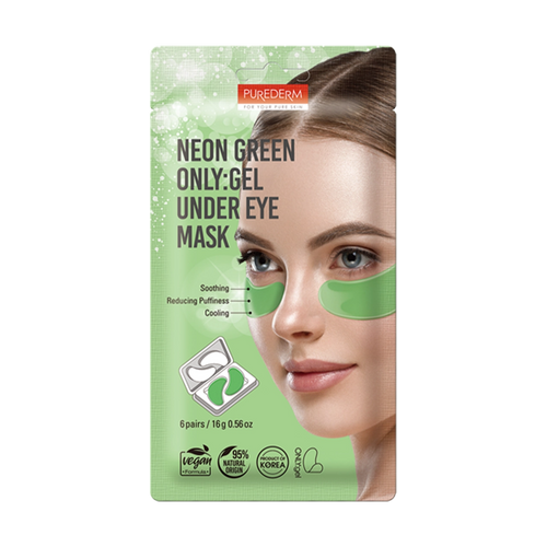 Neon Green ONLY:gel Under Eye Mask (6 Pairs)