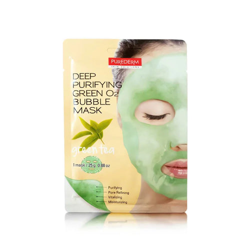 Deep Purifying Green Tea O2 Bubble Mask