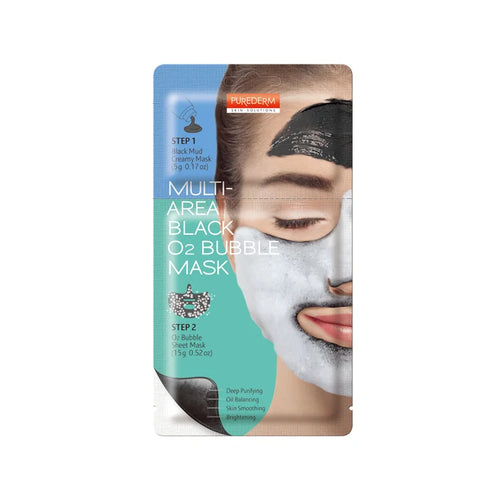Multi Area Black O2 Bubble Mask