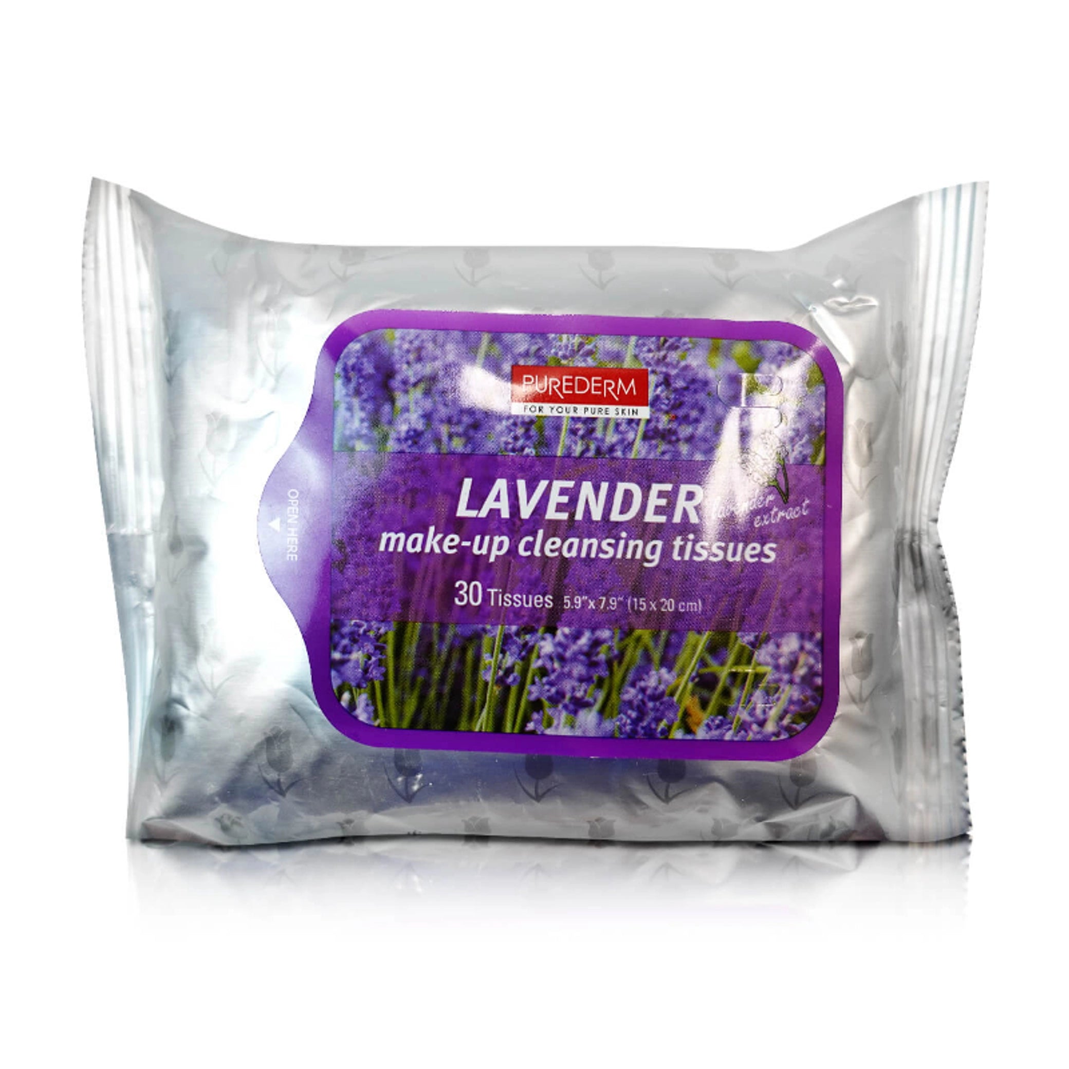 Lavender Make up Cleansing Tissues (30 Tissues)