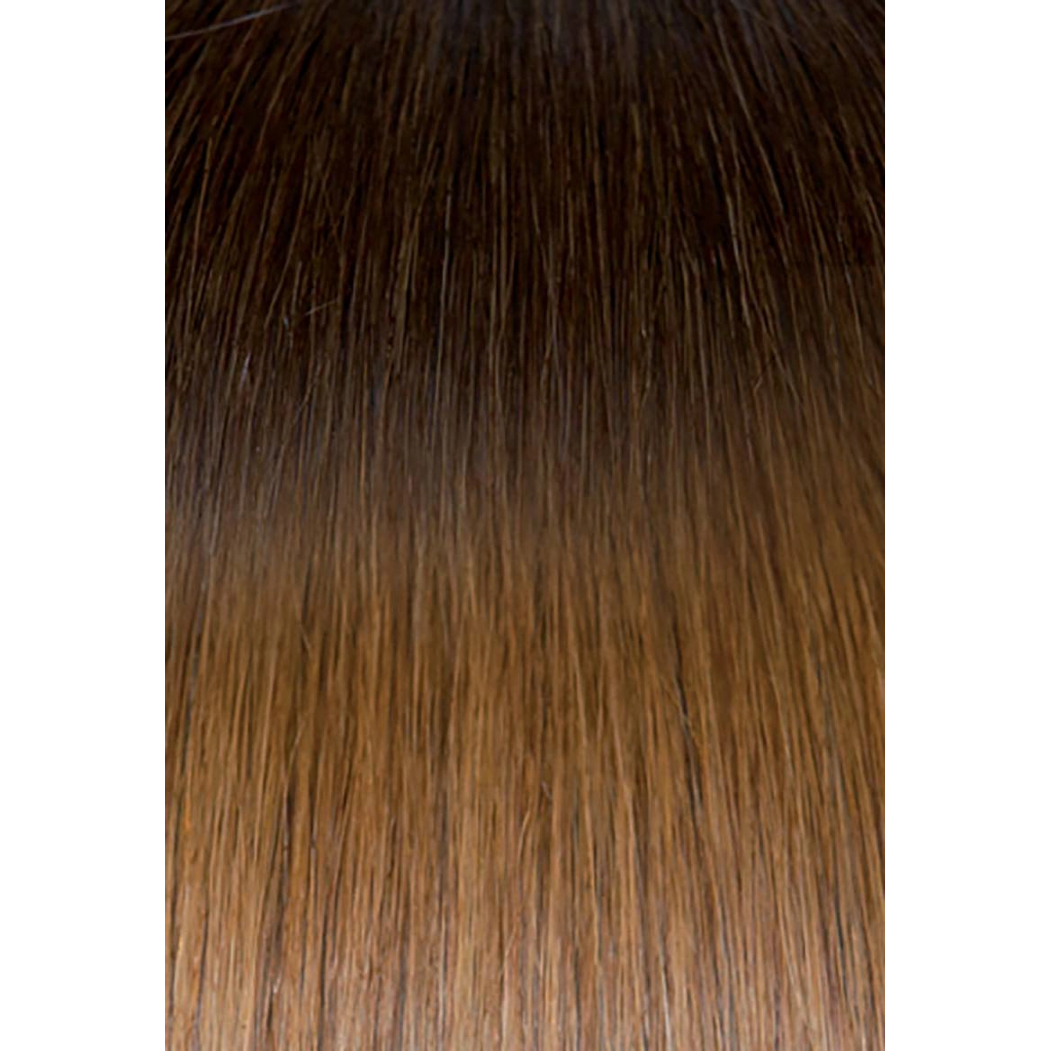 Tape-in Russian Hair Extension 6 PCS Ombre 6/27 Light Brown/tobacco Blonde 55CM
