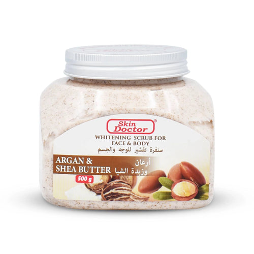 Argan & Shea Butter Whitening Scrub For Face & Body 500g