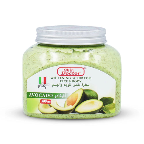 Avocado Whitening Scrub For Face & Body 500g