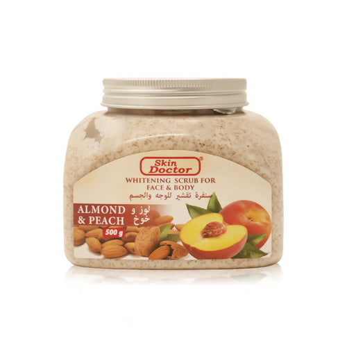 Almond & Peach Whitening Scrub For Face & Body 500g