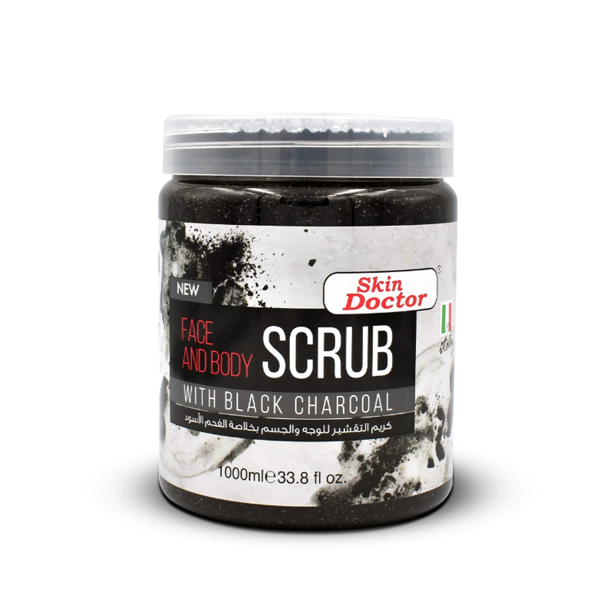 Face & Body Scrub With Black Charcoal 1000ml