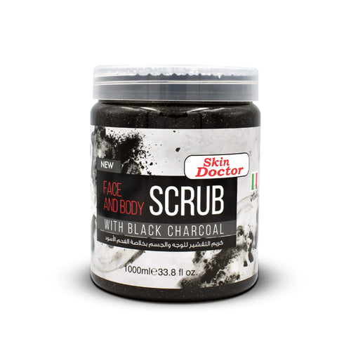 Face & Body Scrub With Black Charcoal 1000ml