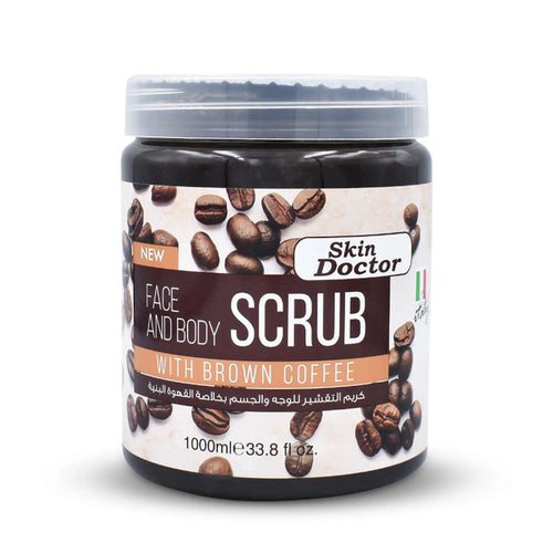 Face & Body Scrub With Brown Coffee 1000ml