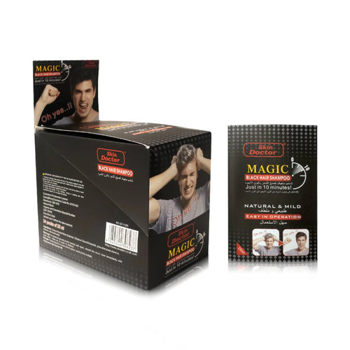 Magic Black Hair Shampoo (24 Sachets of 25ml)