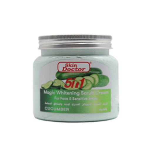 Cucumber Magic 5in1 Whitening Scrub Cream for Face & Sensitive Areas