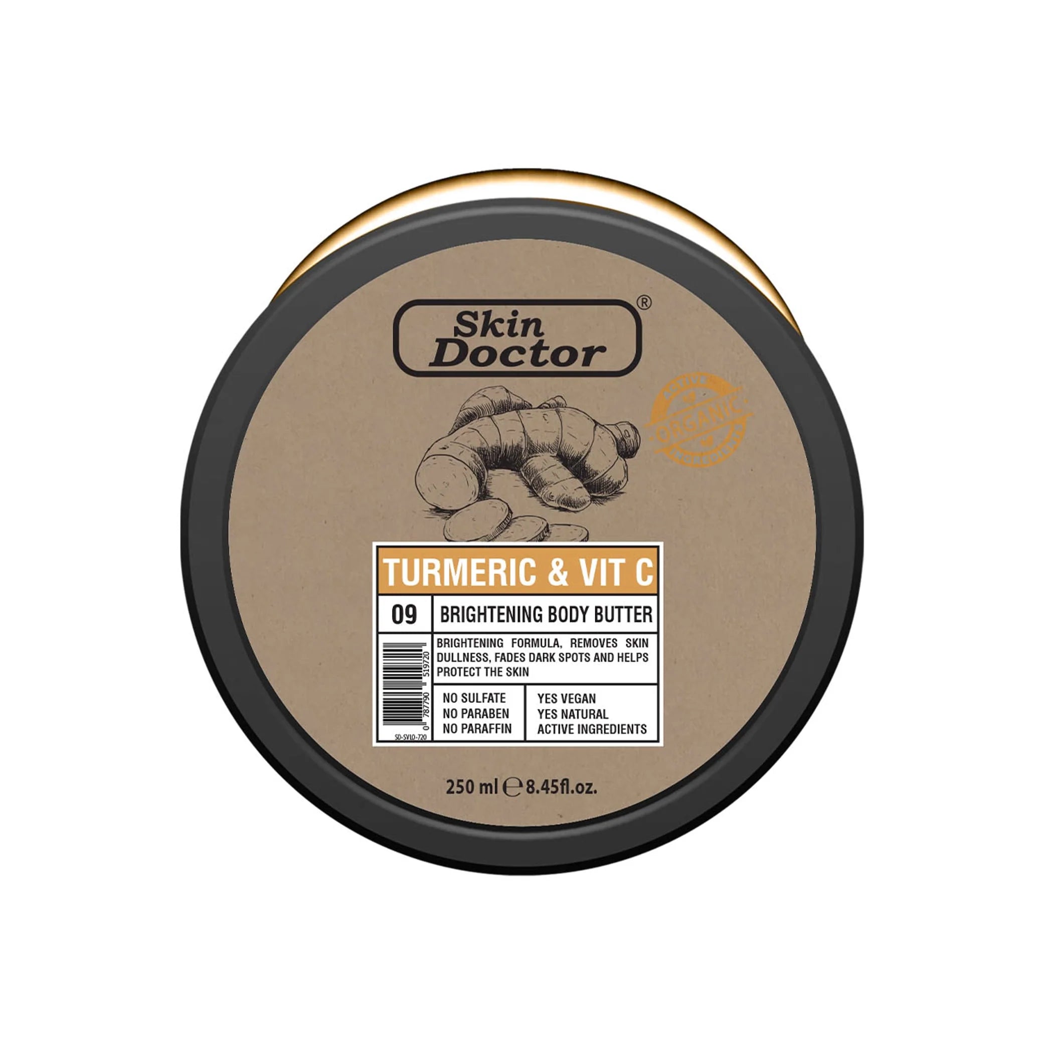 Turmeric & Vit C Brightening Body Butter 200ml