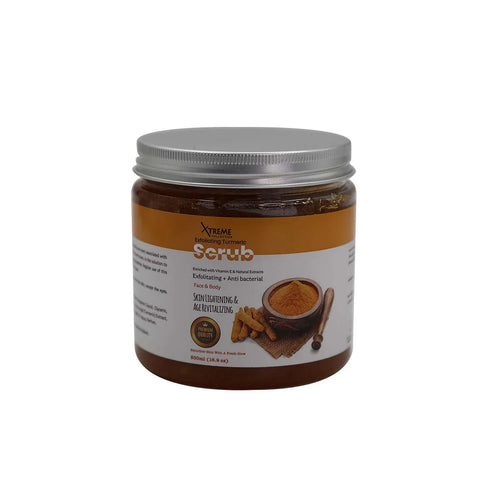 Exfoliating Turmeric Skin Lightening & Age Revitalizing Face & Body Scrub 500ml
