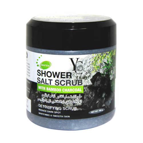 Shower Salt Scrub with Bamboo Charcoal 700g