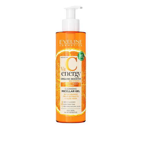 Vit C Energy Organic Booster Cleansing Micellar Gel with Orange Fruit Extracts + Aloe Vera 200ml