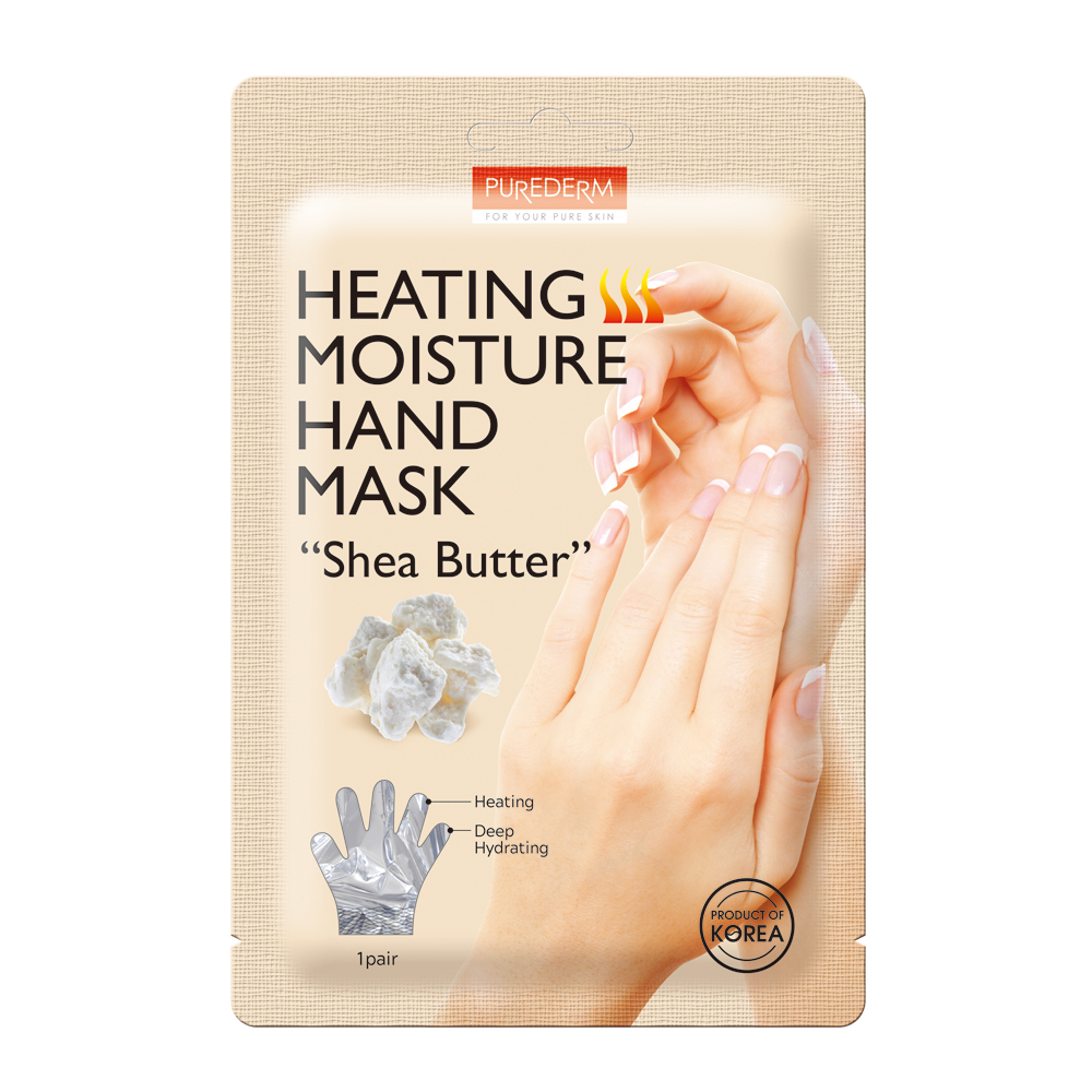 129-8809541197543-PU-ADS737 Pure Derm Heating Moisture Hand Mask Shea Butter