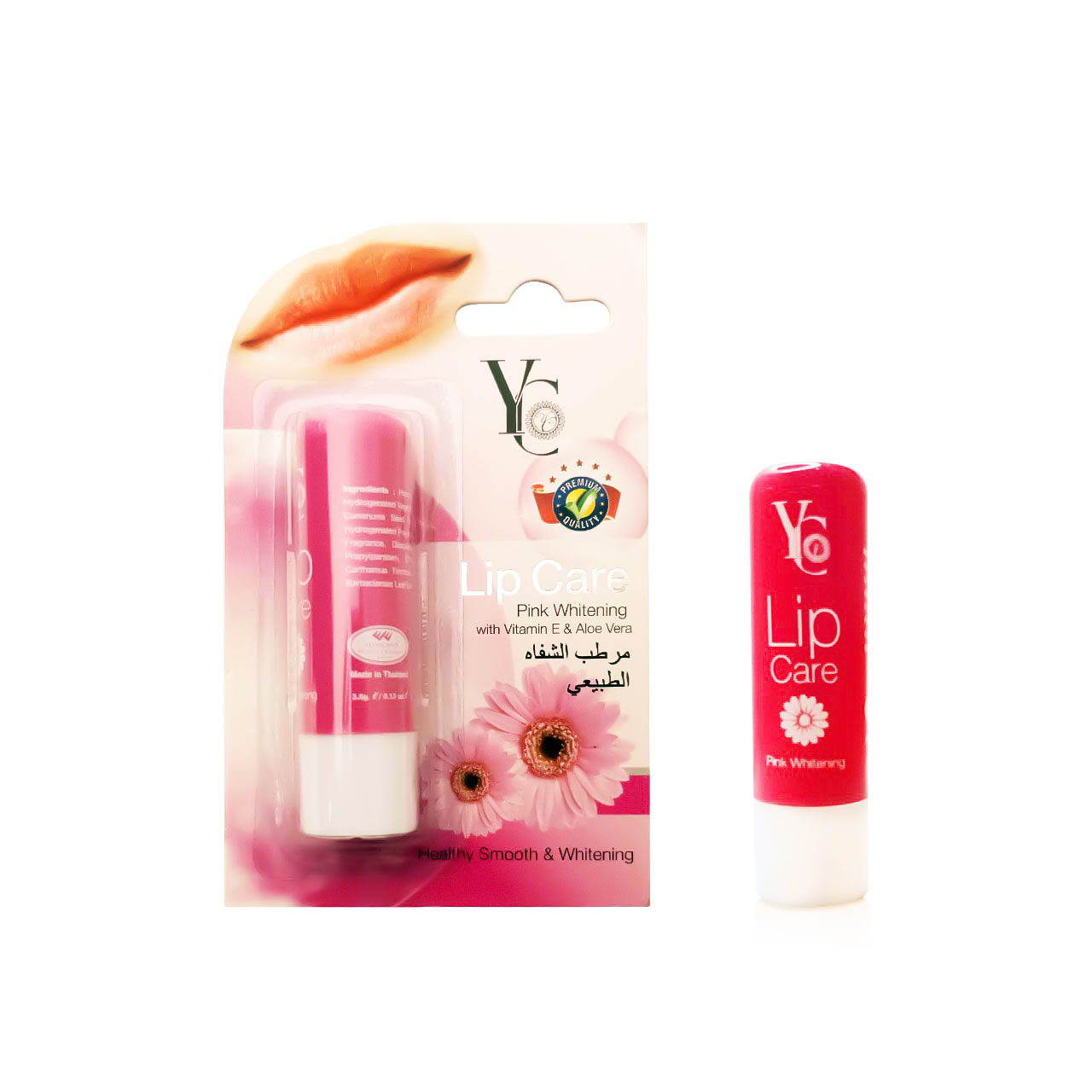 65-8857101160186-YC-579 Yong Chin Pink Whitening Lip Care 3.8g.