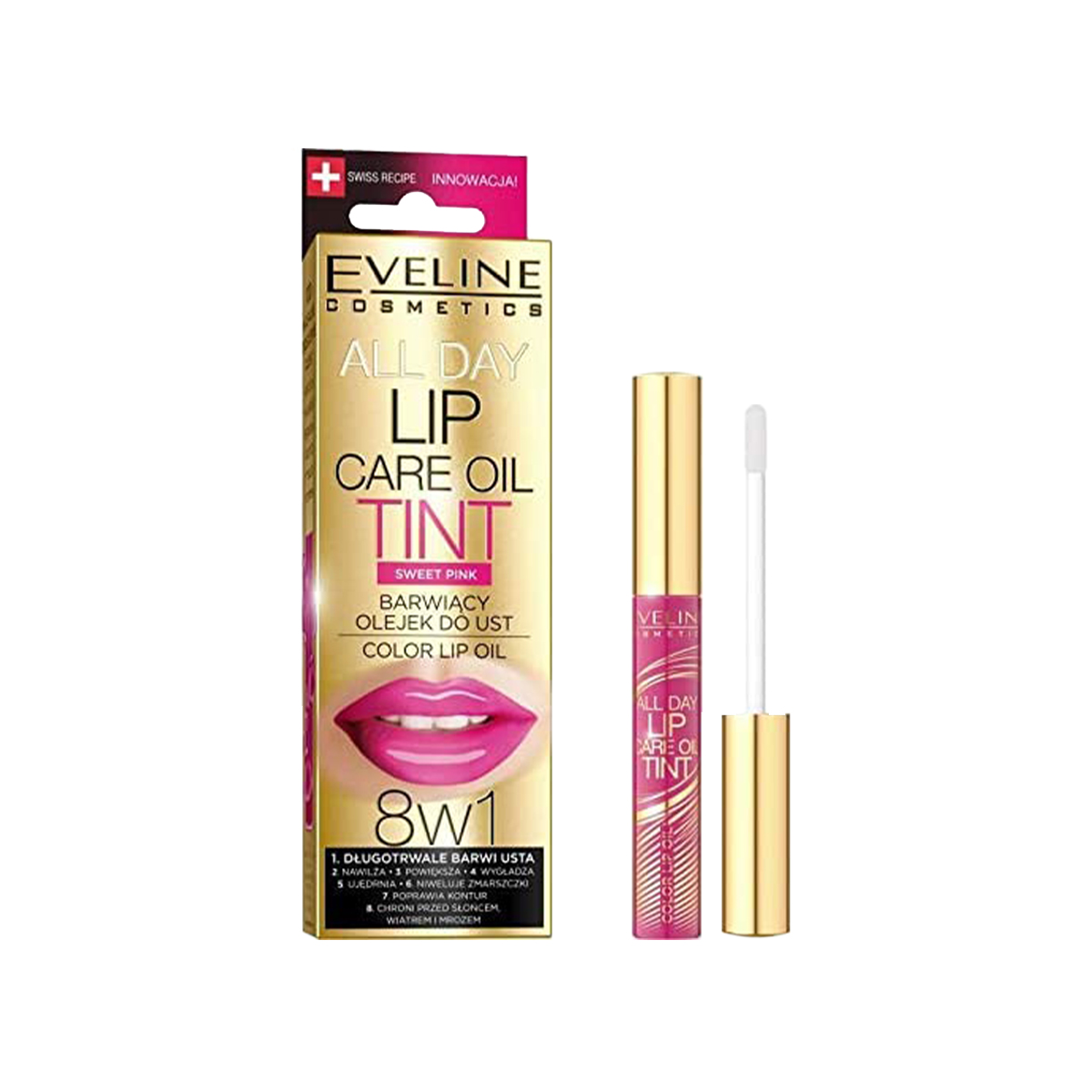 140-5901761922226-Eveline Cosmetics All Day Lip Care Oil Tint – Sweet Pink 7ml