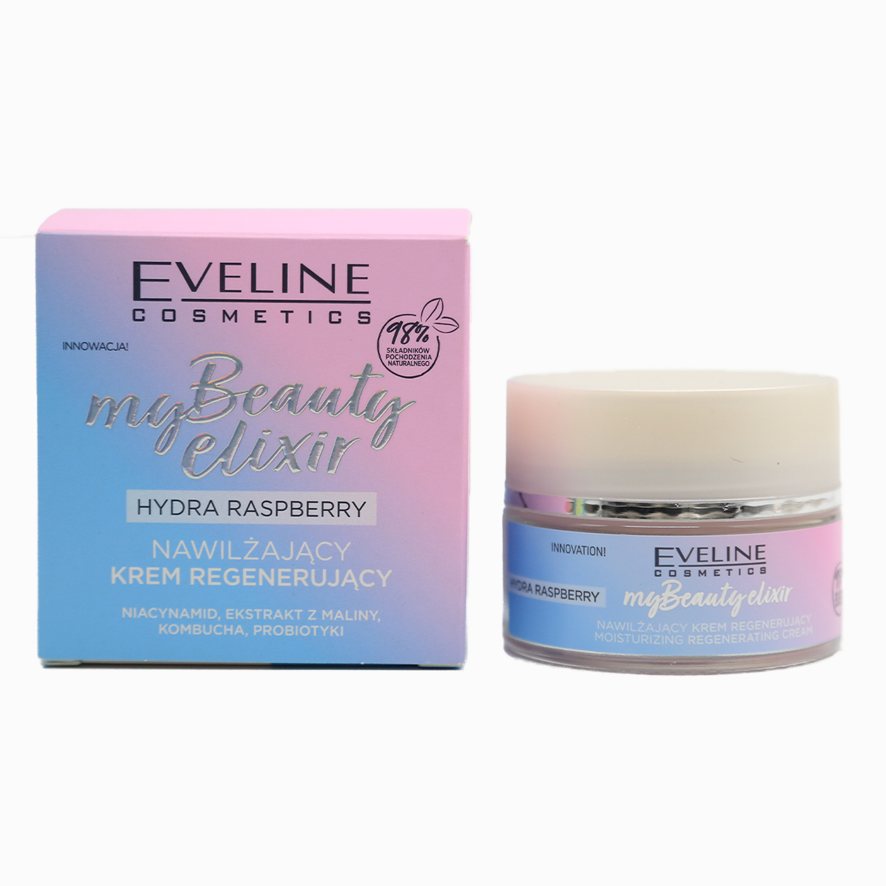 186-5903416035916-Eveline Cosmteics My Beauty Elixir Moisturizing and Regenrating Cream Hydra Rasberry 50ml