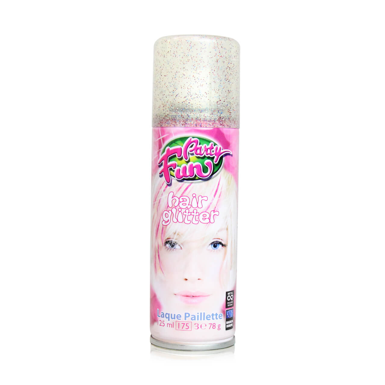 12-5030834014671 (PF-738)Party Fun Hair Glitter Spray (Multi) 125ml