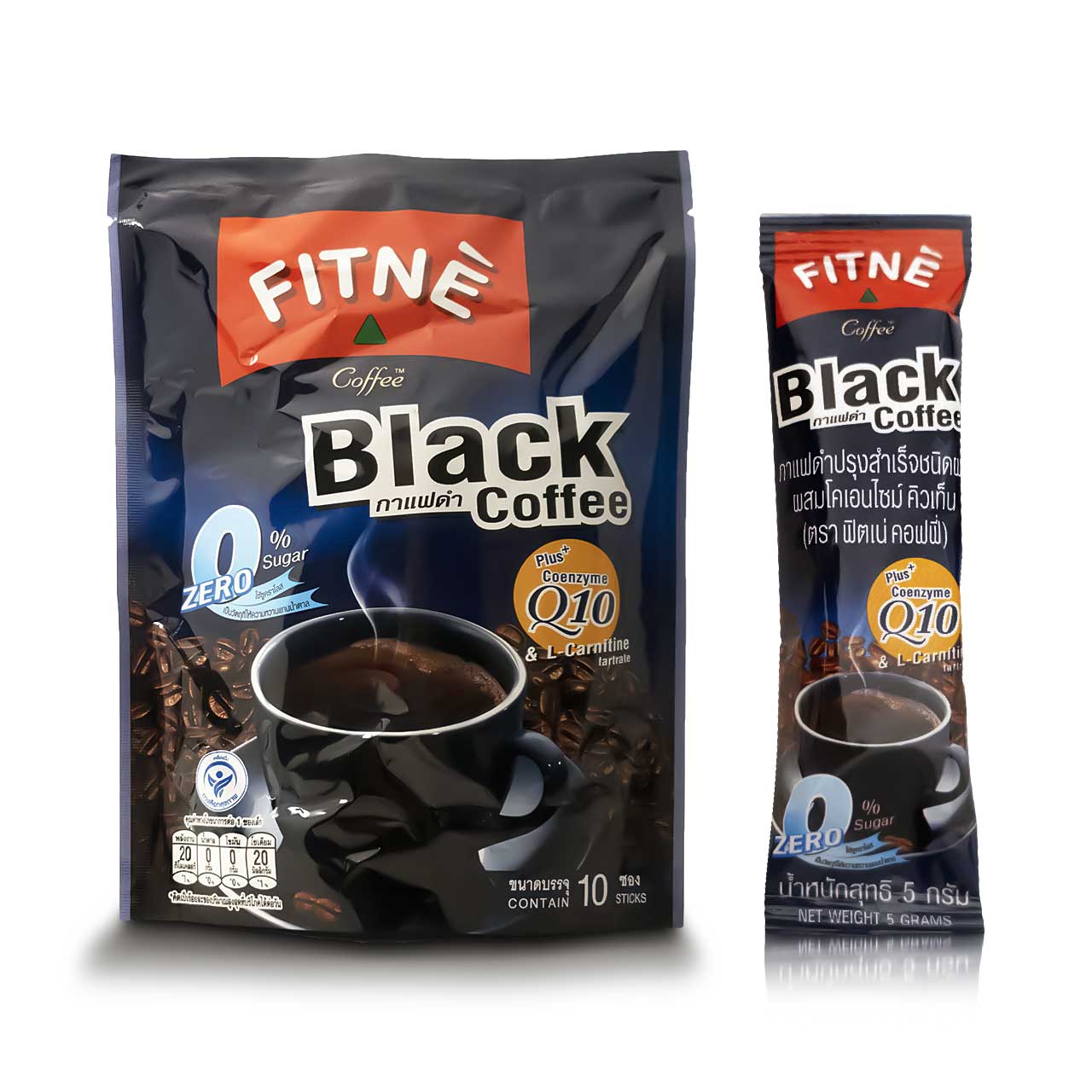 1-8850369256011-Fitne Black Coffee Plus Q-10 _ L-Carnitine (10sachets) 50g