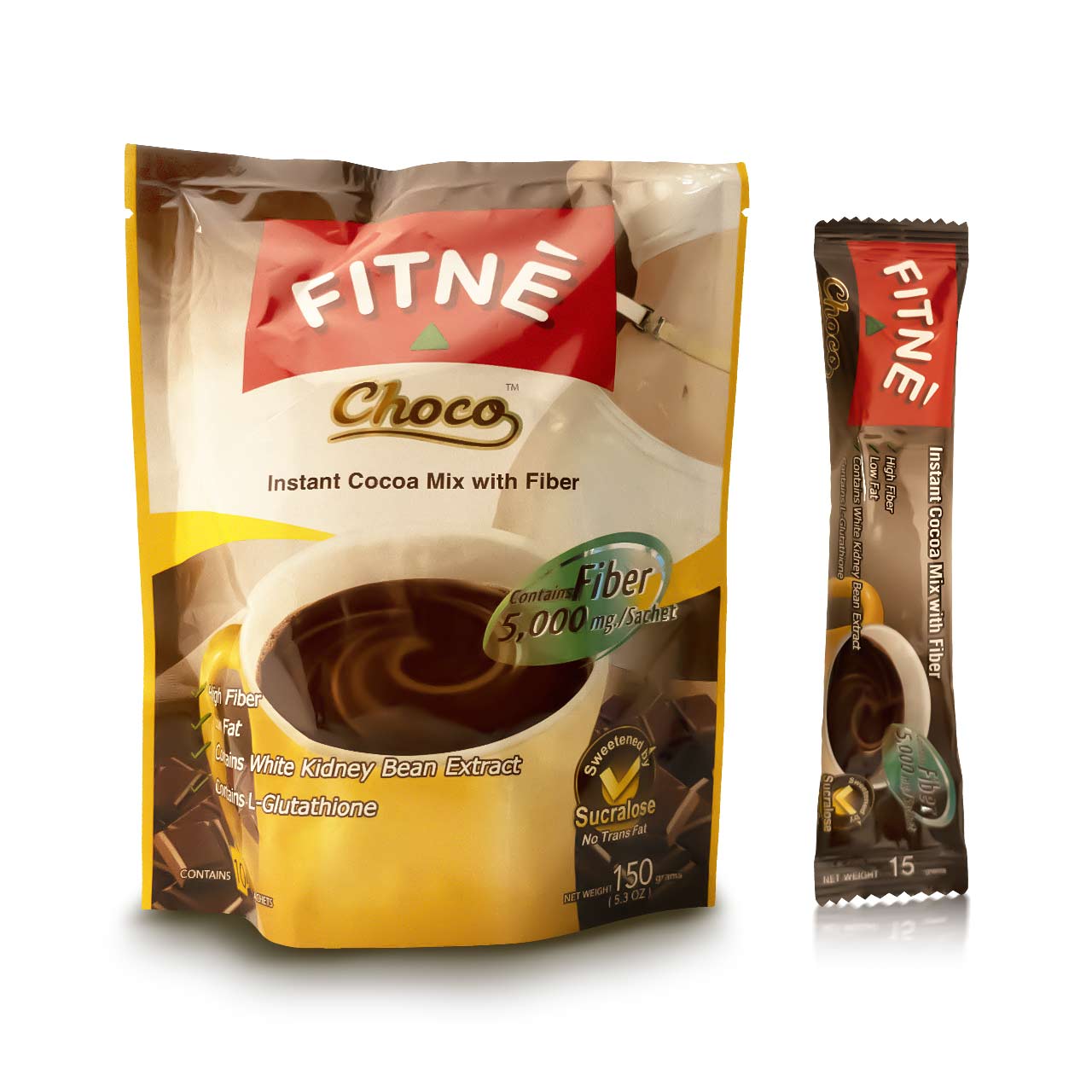 11-88503692801150023-Fitne Instant Cocoa Mix With Fiber (10sachets) 150g