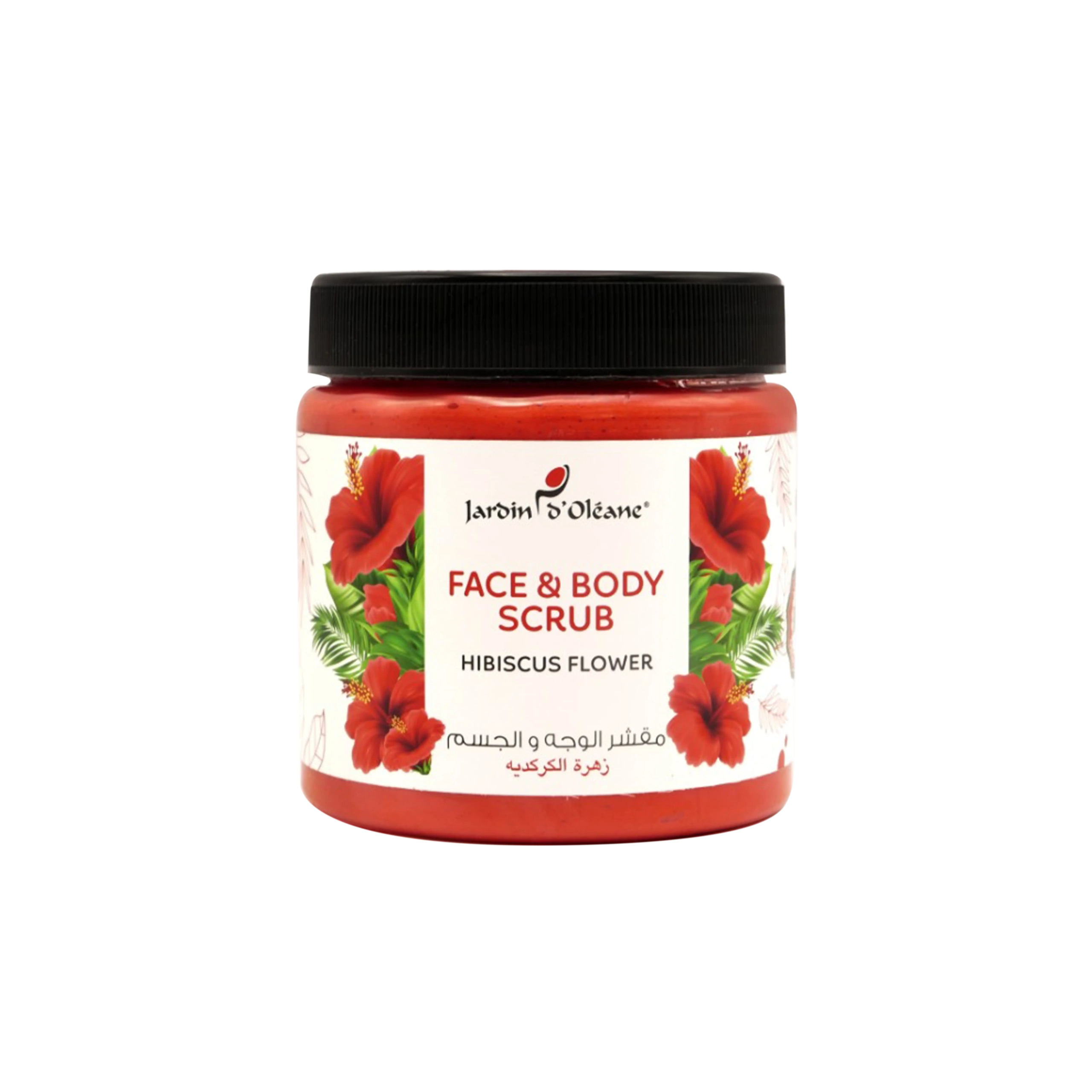 116- Jardin D’Oleane Face & Body Scrub with Hibiscus Flower 500ml